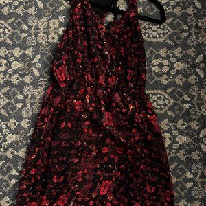 Ecote Floral Red Summer Dress SZ X-Small